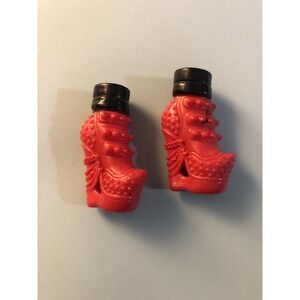 Ever After High Doll Shoes School Spirit Raven Queen Red Black Booties‎ Heels